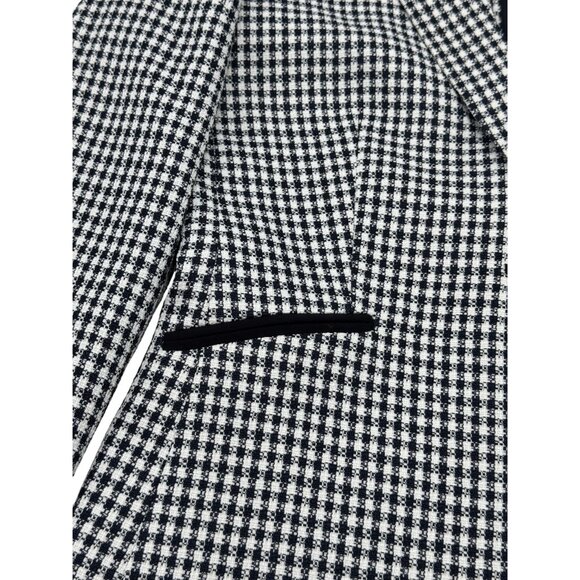 Tahari Size S Woman Arthur S. Levine Womens Black & White Houndstooth Blazer - Picture 8 of 9